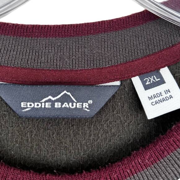 Eddie Bauer Dark Green Fleece Sweater Sz 2XL - Picture 3 of 6